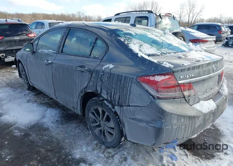 2013 Honda Civic Ex-L z USA, uszkodzony, nr VIN 19XFB2F99DE091711